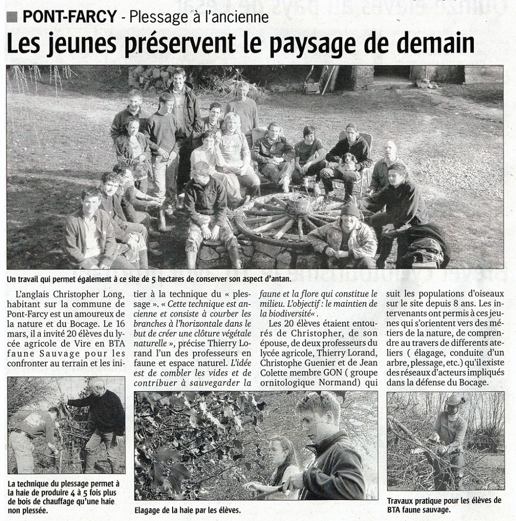 20100325 AGRICULTURE STUDENTS AT LE BOSQUET La Voix Le Bocage.jpg